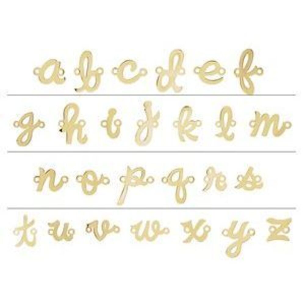 Kazi Luxury 14k White Script Initial C Link - image 2